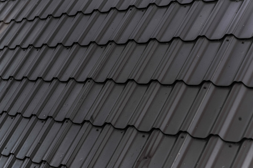 services-03 Old metal gray roof in nature.